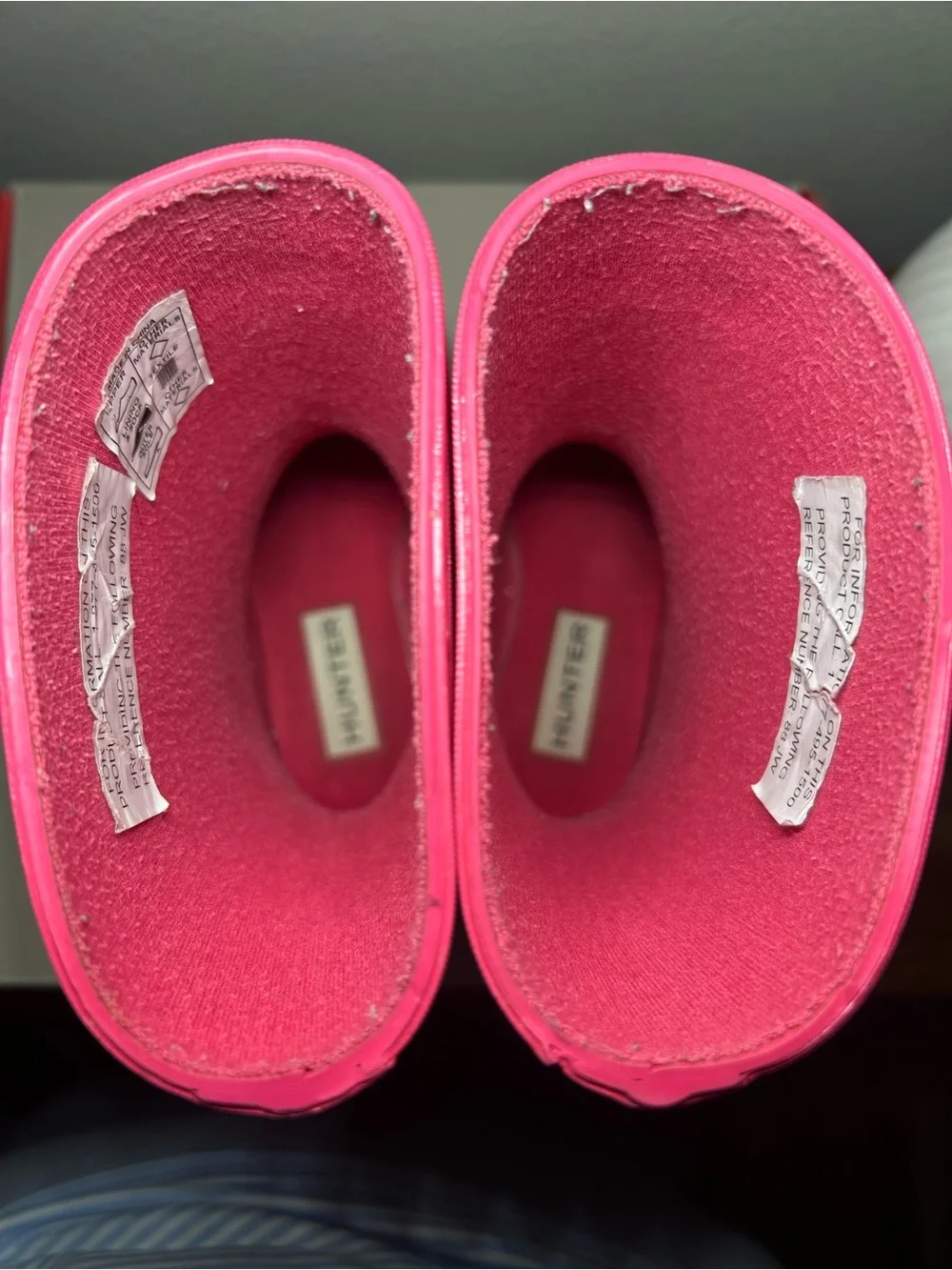 Hunter Kids pink Glitter Rain Boots
